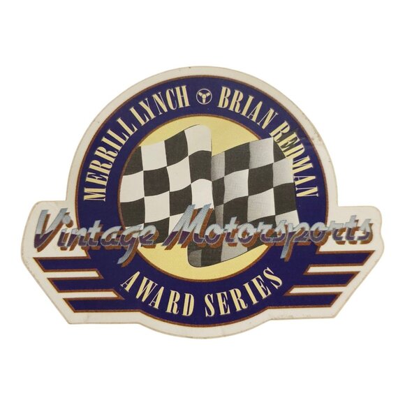 Merrill Lynch Brian Redman Vintage Motorsports Award Series Sticker Lot 90s NOS - Picture 5 of 6